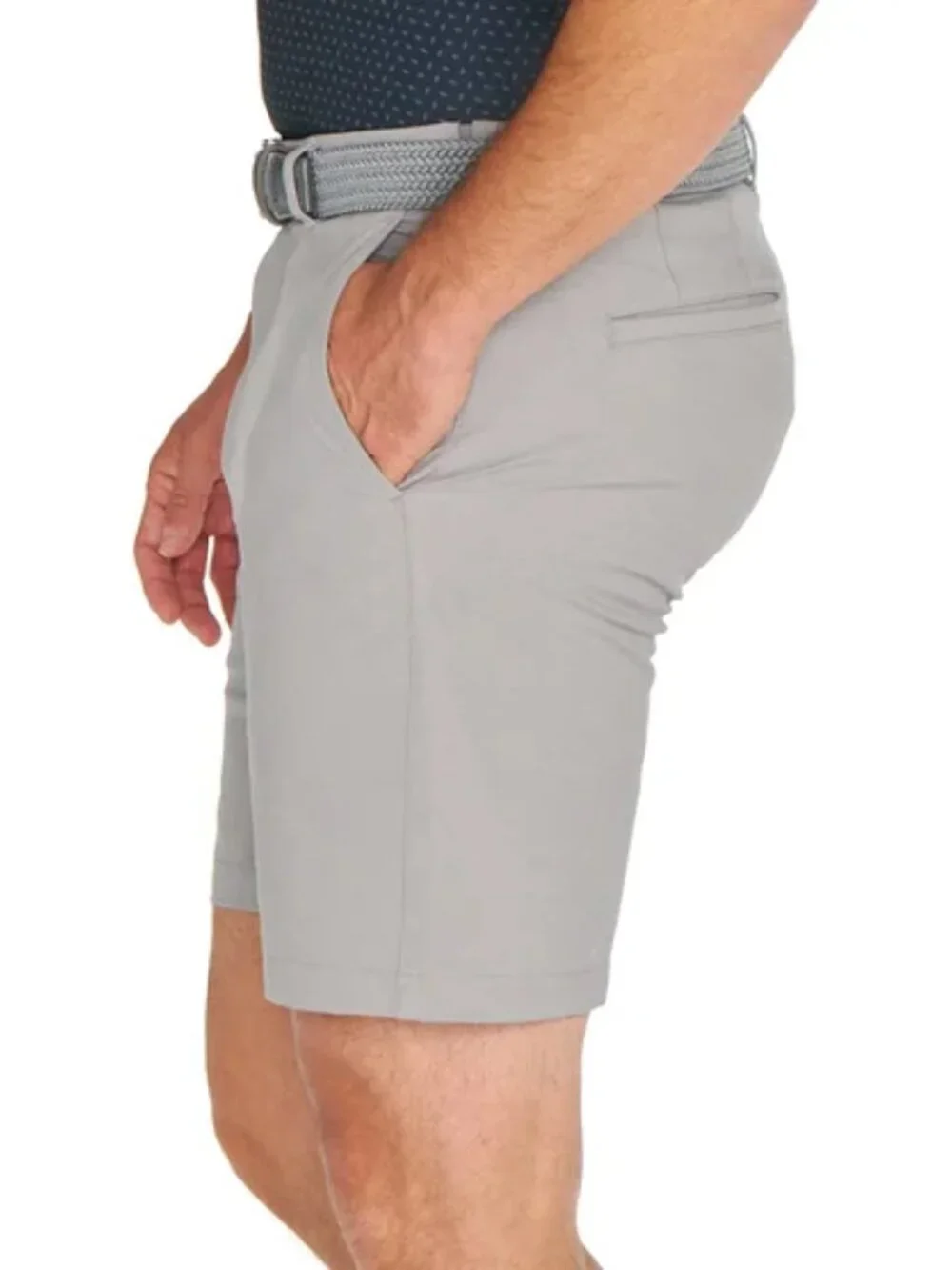 Greg Norman Men's Classic Fit Golf Performance Stretch Short Gray Sze: 38, NWT